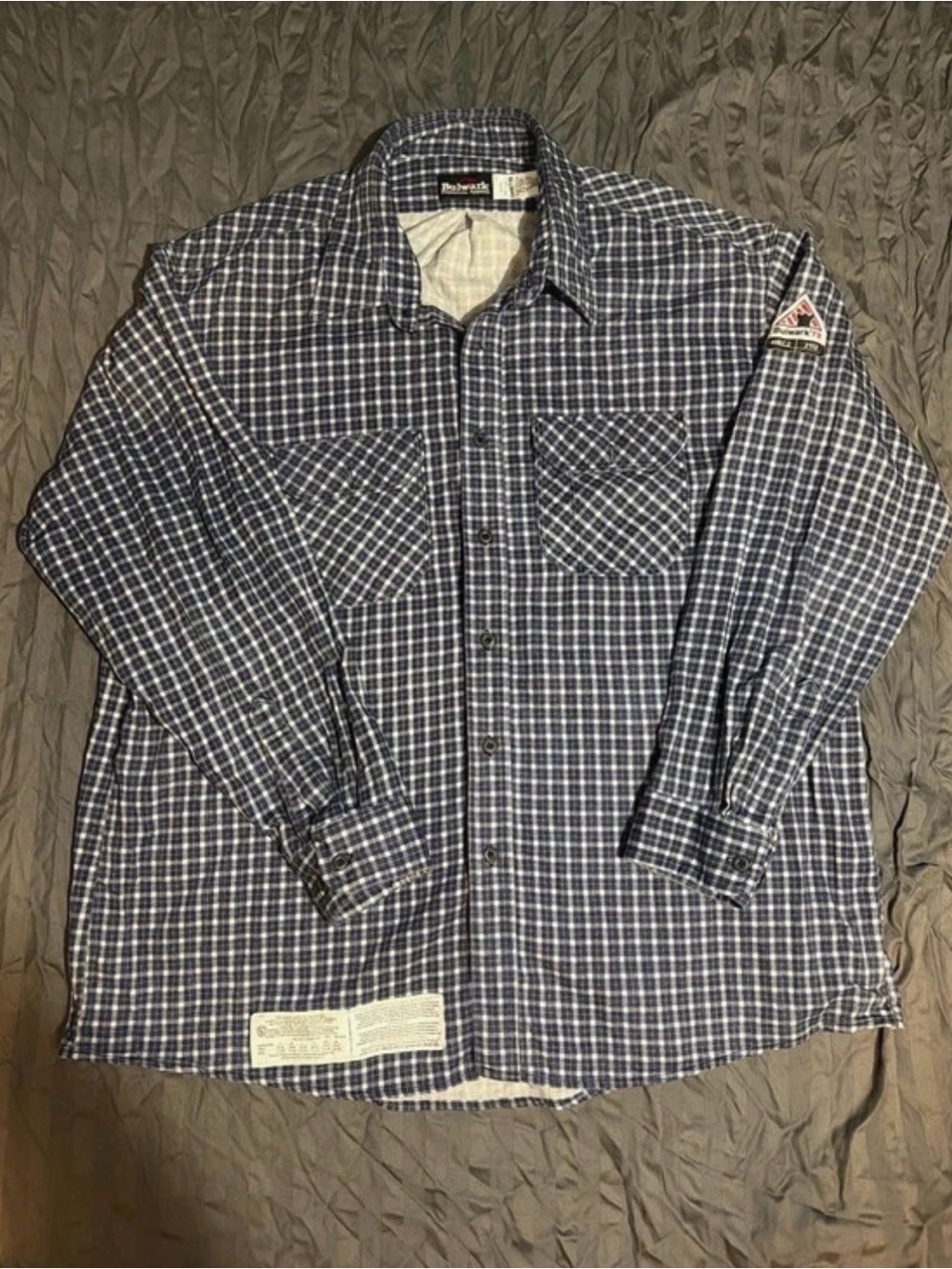 Men's Bulwark Plaid Button-Up Shirt - XXL-LN
